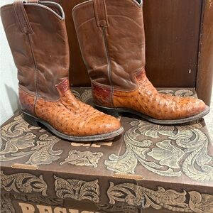 Larry Mahan Ostrich Leather Women’s Boots